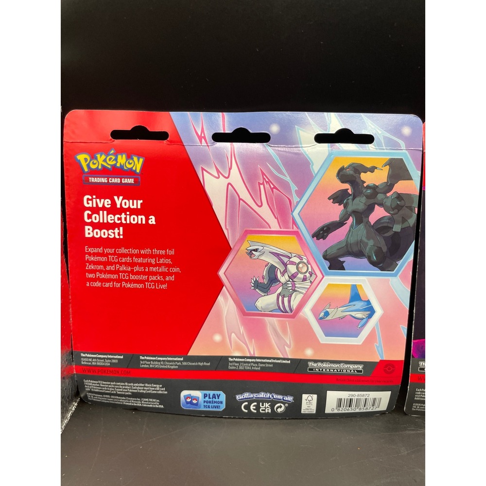 Pokemon TCG 3-Pack Blister Lot Gengar Mimikyu Latios Palkia Foil Promo Cards - Picture 5 of 6
